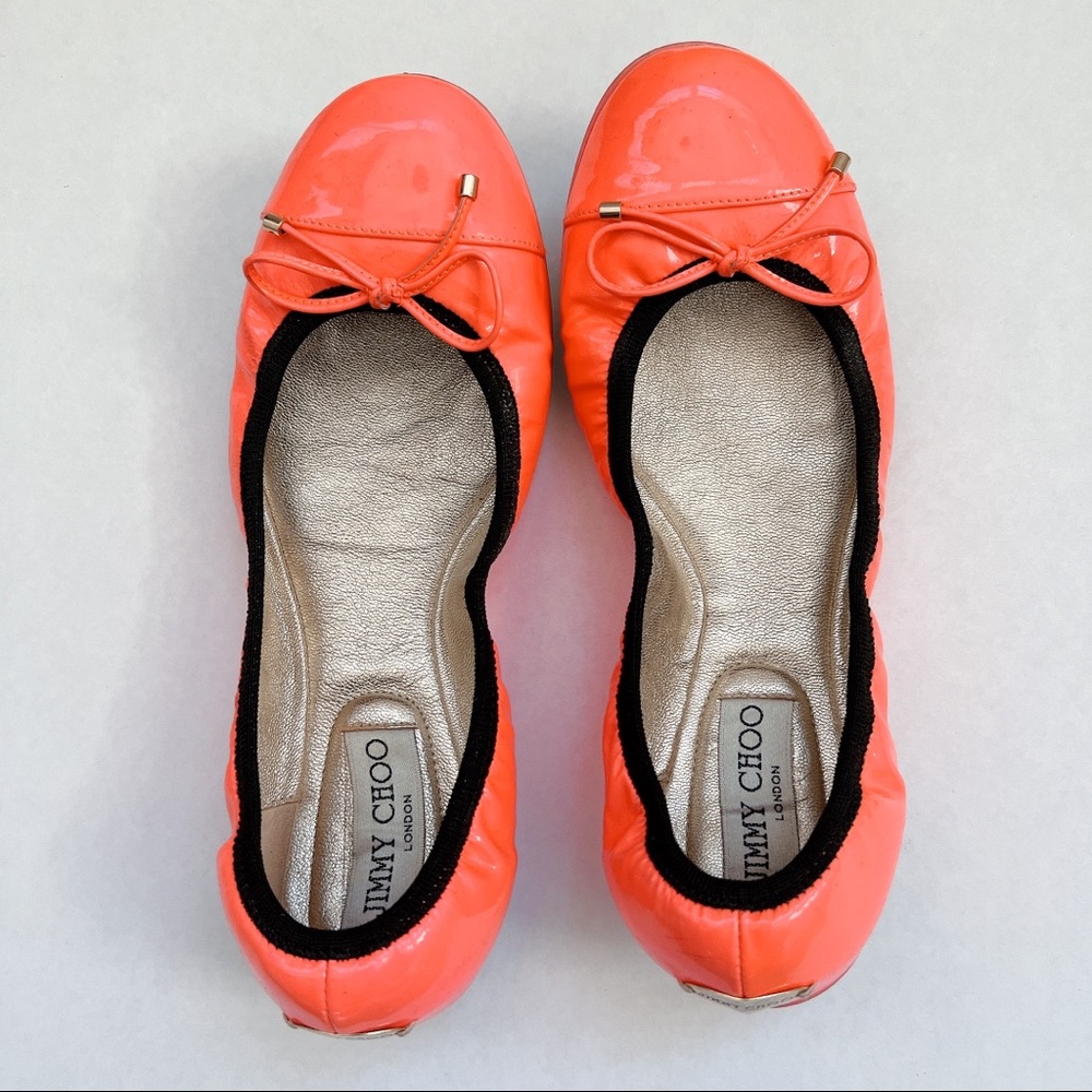 Pink Jimmy Choo ballet flats